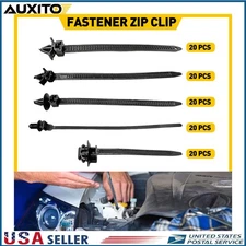 100pcs Mixed Cable Tie Bundled Car Wire Harness Line Fastener Zip Clip Bands P