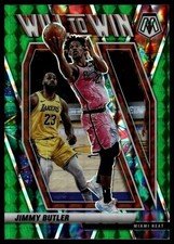 2020-21 Panini Mosaic Jimmy Butler #4 Will to Win Mosaic Green