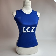 Vintage 80s Adidas Erima West Germany Blue Jersey LCZ Size S / M