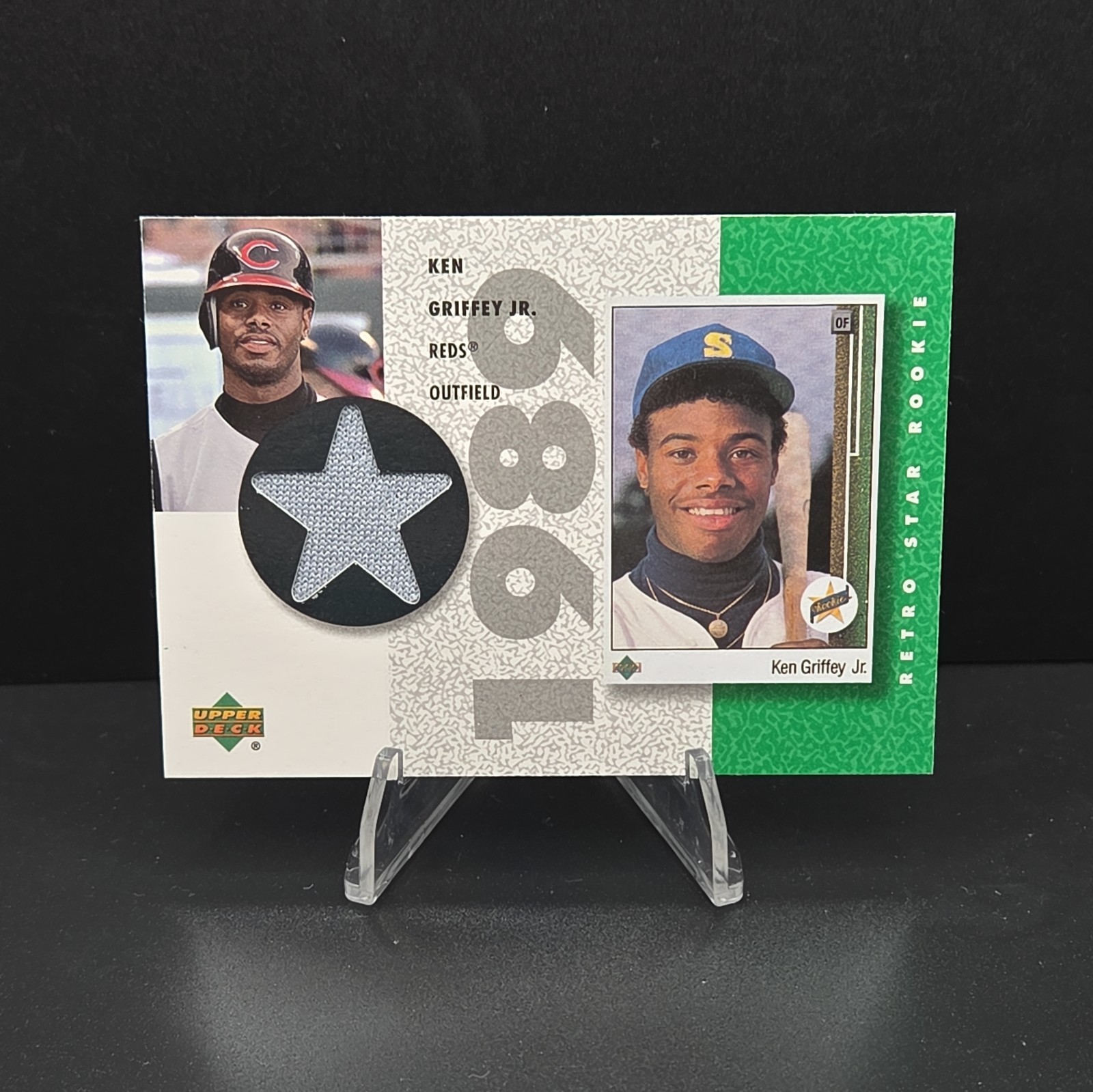 2002 Upper Deck Ken Griffey Jr 1989 Retro Star Rookie Game Used Jersey SR-KG 🔥