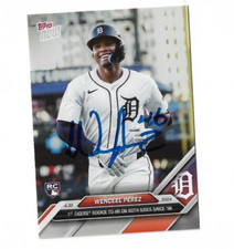 Detroit Tigers WENCEEL PEREZ  Signed 2024 Topps Now Card #141