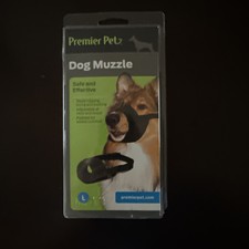 Premier Pet Dog Muzzle Size Large Dogs Padded Nylon for Safe Comfortable Fit