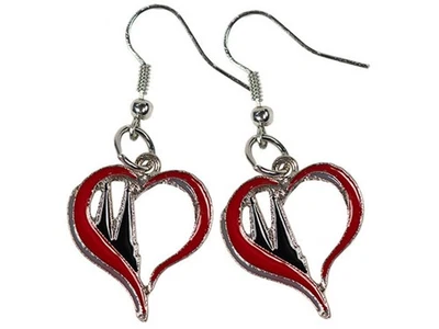 MAKOTEX Ohrhänger Herz mit Dom Kölnschmuck Köln Kostüm Ohrringe Karneval Fasching