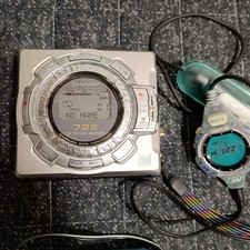 Sharp Portable Md Recorder With Remote Minidisc Player Md-mt200 Audio Recording