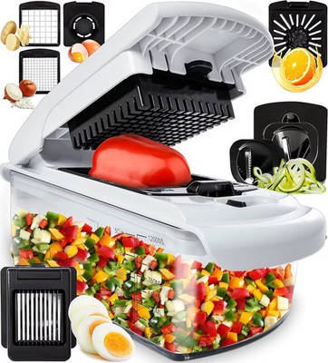 Vegetable Chopper - Food Chopper - Spiral Cutter - Vegetable Chopper