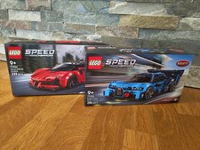 2 Stück Lego Autos Brandneu Und Verpackt Bugatti Blau Und Rot