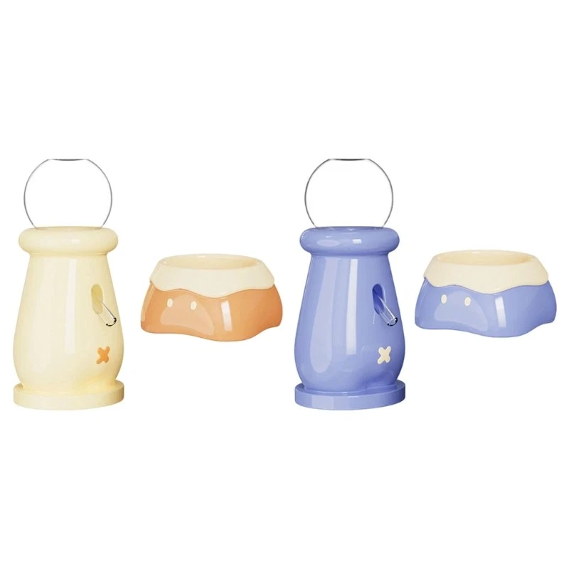 Ergonomic Ceramic Pet Feeder Dish Hamster