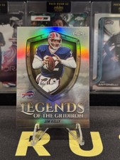 2025 Topps Chrome Legends of The Gridiron Refractor Jim Kelly - Buffalo #LOG-4