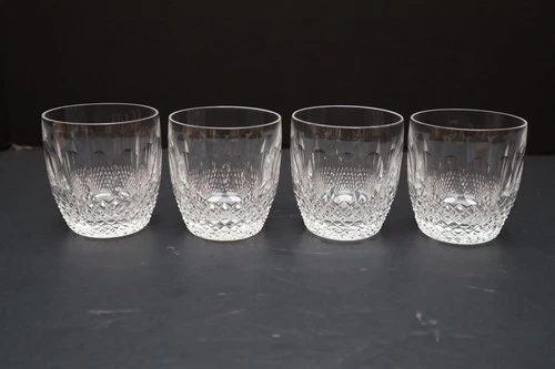 Waterford Crystal Colleen Old Fashioned Glass 3 1/2" Vintage Irish Cut Tumblers