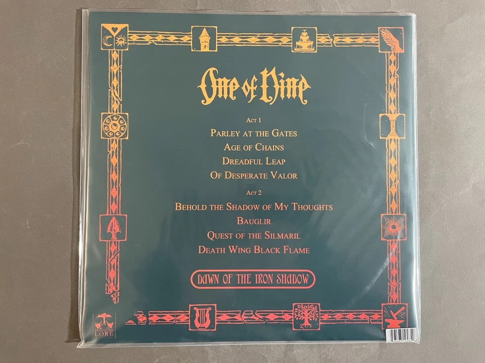 NEW ONE OF NINE DAWN OF THE IRON SHADOW BLACK VINYL MELODIC TOLKIEN BLACK METAL - Image 2 of 2