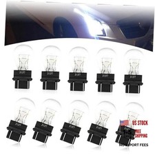 Pack-10 Automotive 3157 Brake Light - 12V 21/5W Dual Contact - 10 PCS - White
