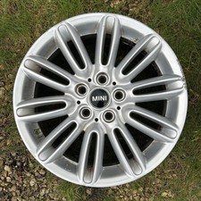 GENUINE MINI F55 F56 F57 17” TENTACLE SPOKE 500 SILVER USED ALLOY WHEEL 6856099