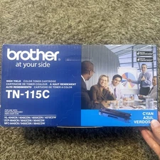 Brother TN115C Cyan High-Yield Toner NEW Genuine OEM IN FACTORY-SEALED BOX NIB