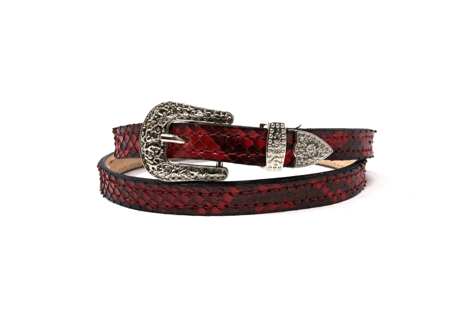 Python Snake Hat Band, Exotic Hat Band, Toquilla, (1/4'') Western Hat Band