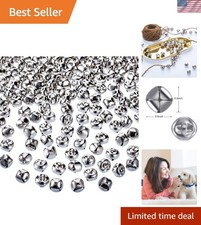 Cloches jingle en métal en vrac 300 - 0,5 pouce argent fournitures artisanales pour vacances