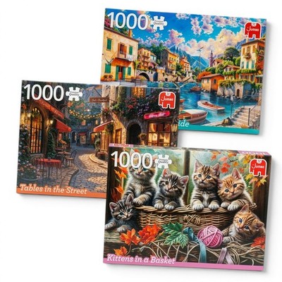 Jumbo Puzzle 1000 Teile - Landschaften, Tiere, Blumen - Thema wählen - NEU
