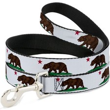 Dog Leash Cali Bear White