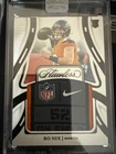 2024 Panini Flawless - Rookie Patches Bo Nix #FRP-BNX Black 2/3 RC Laundry TAG