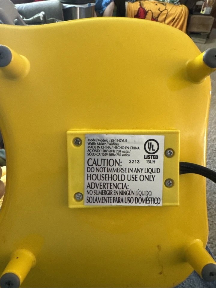 Waffle Baker eléctrico Sesame Street con diseños de personajes; ¡Raro! Foto 4 de 4