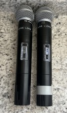 (2) Il microfono wireless dinamico Shure SM58 202.200 MHz T2 made in USA funziona 