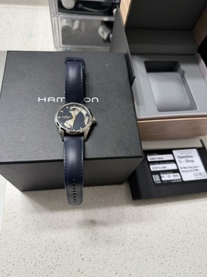 HAMILTON Jazzmaster Open Heart H32215642 Blue Auto Women's Watch in Box