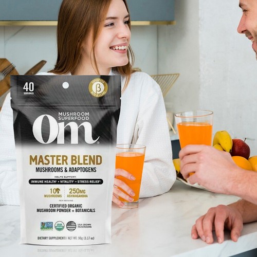 OM Mushroom Nutrition Master Blend Mushrooms & Adaptogens Vitamin 3.17 Oz - Picture 8 of 12