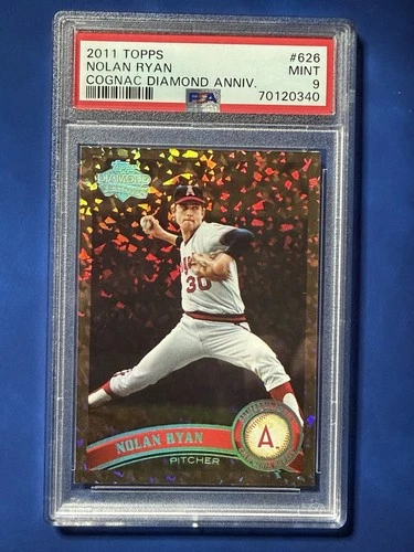 2011 Topps Nolan Ryan Cognac Diamond Anniversary SP #626 Angels PSA 9 Pop 7