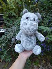 Handmade Crochet Stuffed "Melman" The Hippo