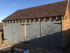 Made To Measure Bespoke Softwood Ledge And Braced Garage Doors