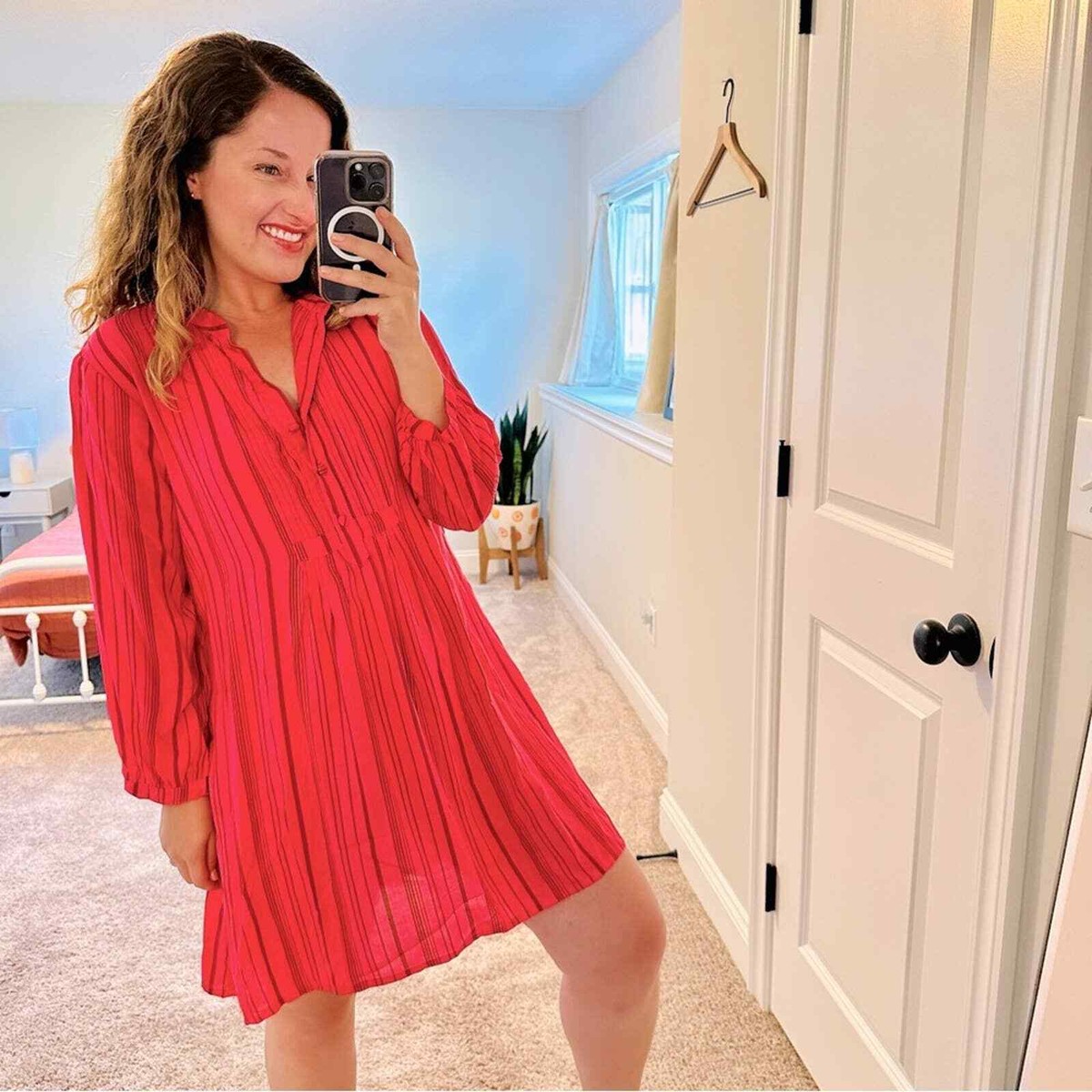 matin full sleeve mini dress Marienne White Mini Dress - US 2