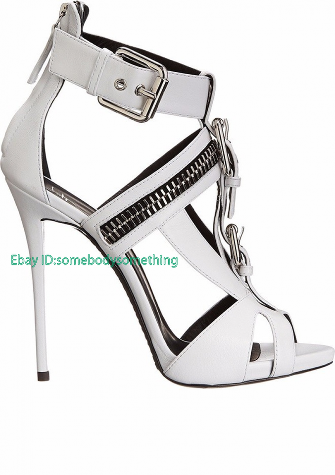 Punk Metal Toe Cap Sandal Heels
