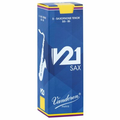 Vandoren Sax/Saxophon V21 Tenorblätter 5er Pack, Stärke 3 SR823