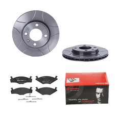 BREMBO BREMSSCHEIBEN Ø239MM + BREMSBELÄGE VORNE FÜR VW GOLF II JETTA SCIROCCO 
