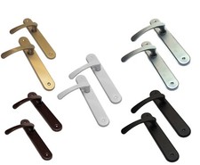 Modern Interior Door Handle Set with Sleek Lever Design and Backplate 5 Colours