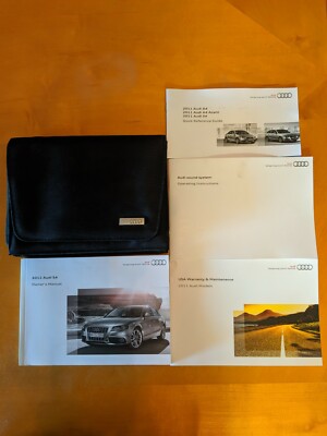 2011 Audi OEM B8 S4 A4 Owner's Manual Set eBay