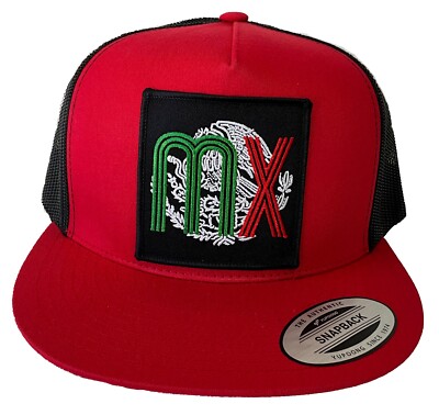 MÉXICO HAT EL CHAPO GUZMÁN GUZMÁN MÉXICO LOGO FEDERAL HAT RED  MESH