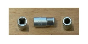Elora Verbindungsvierkant 1/4 Zoll – Für Durchsteckknarren, Länge 21 Mm, Mit Kugelarretierung