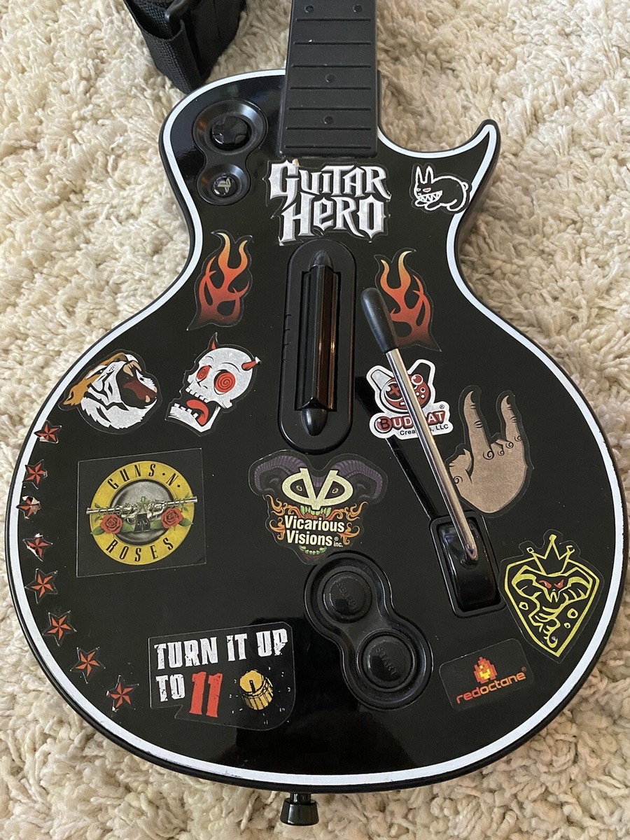 Red Octane PS3 Guitar Hero Wireless Les Paul Gibson Black No