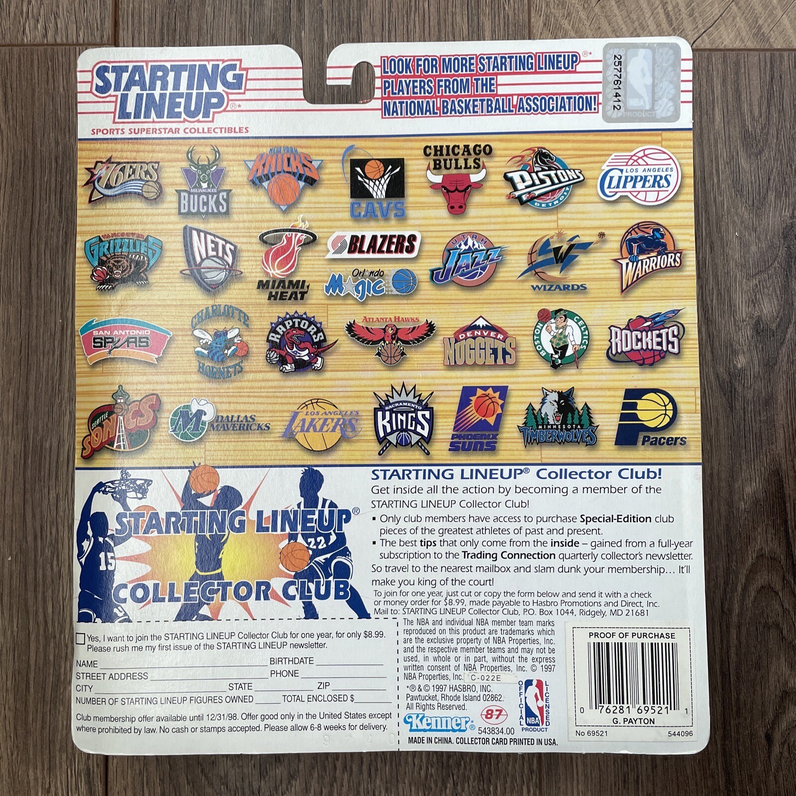 Gary Payton 1997 10th Year Edition Starting Lineup Figure & Collectible Card eBay