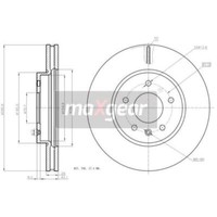 Maxgear 2X Bremsscheibe Vorne Ø296 Mm InnenbelüFtet FüR Opel Antara L07 2.0