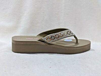 Skechers Women's Vinyasa Skechers Rose Gold Flip Flops Skechers