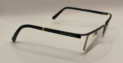 DOLCE & GABBANA HALF RIM EYEGLASSES FRAMES ONLY BD12450629 55-17