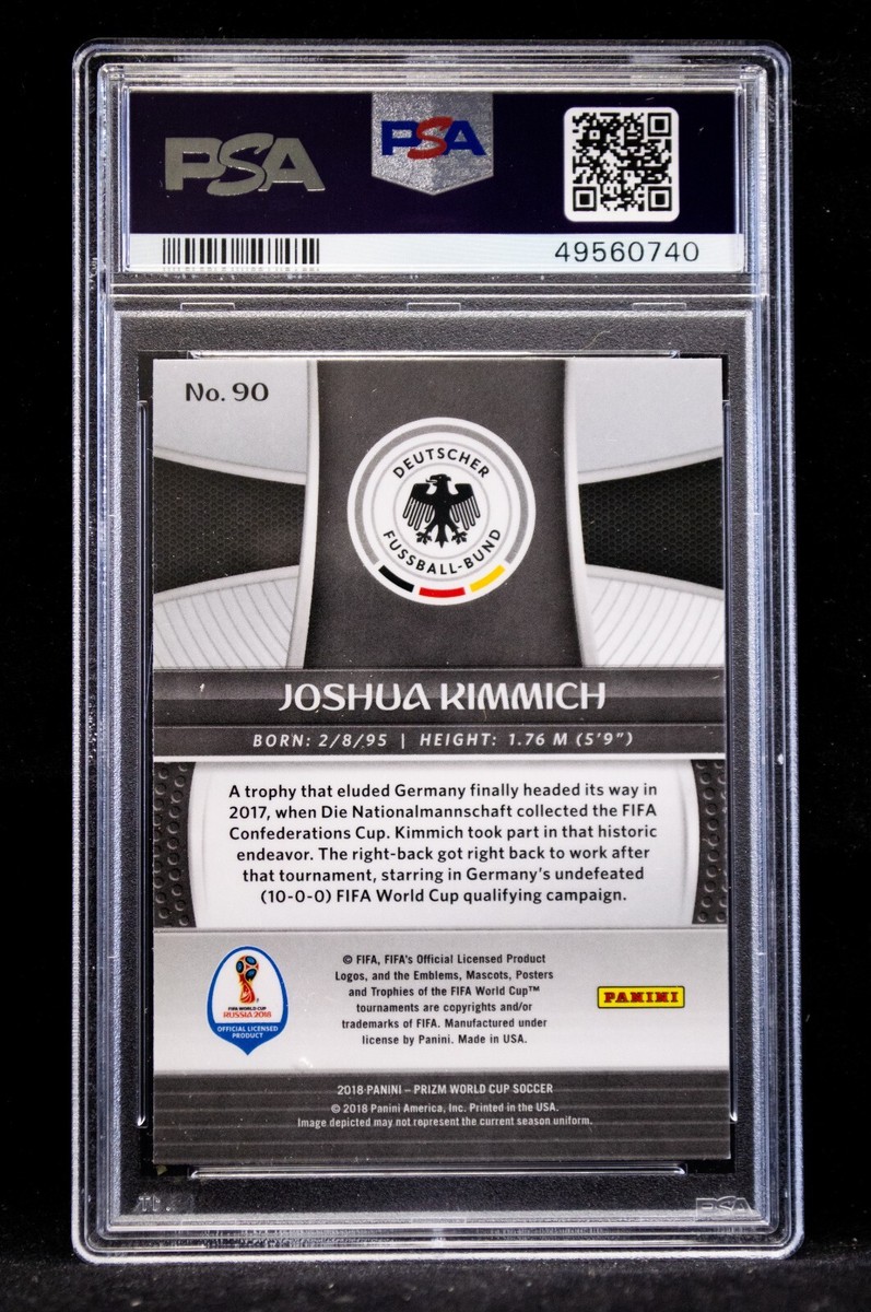 2018 Panini Prizm World Cup Joshua Kimmich #90 PSA 9 MINT Germany