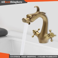 Antique Dragon Gold Brass Faucet for Bar, Kitchen, Bathroom with 2 Handles