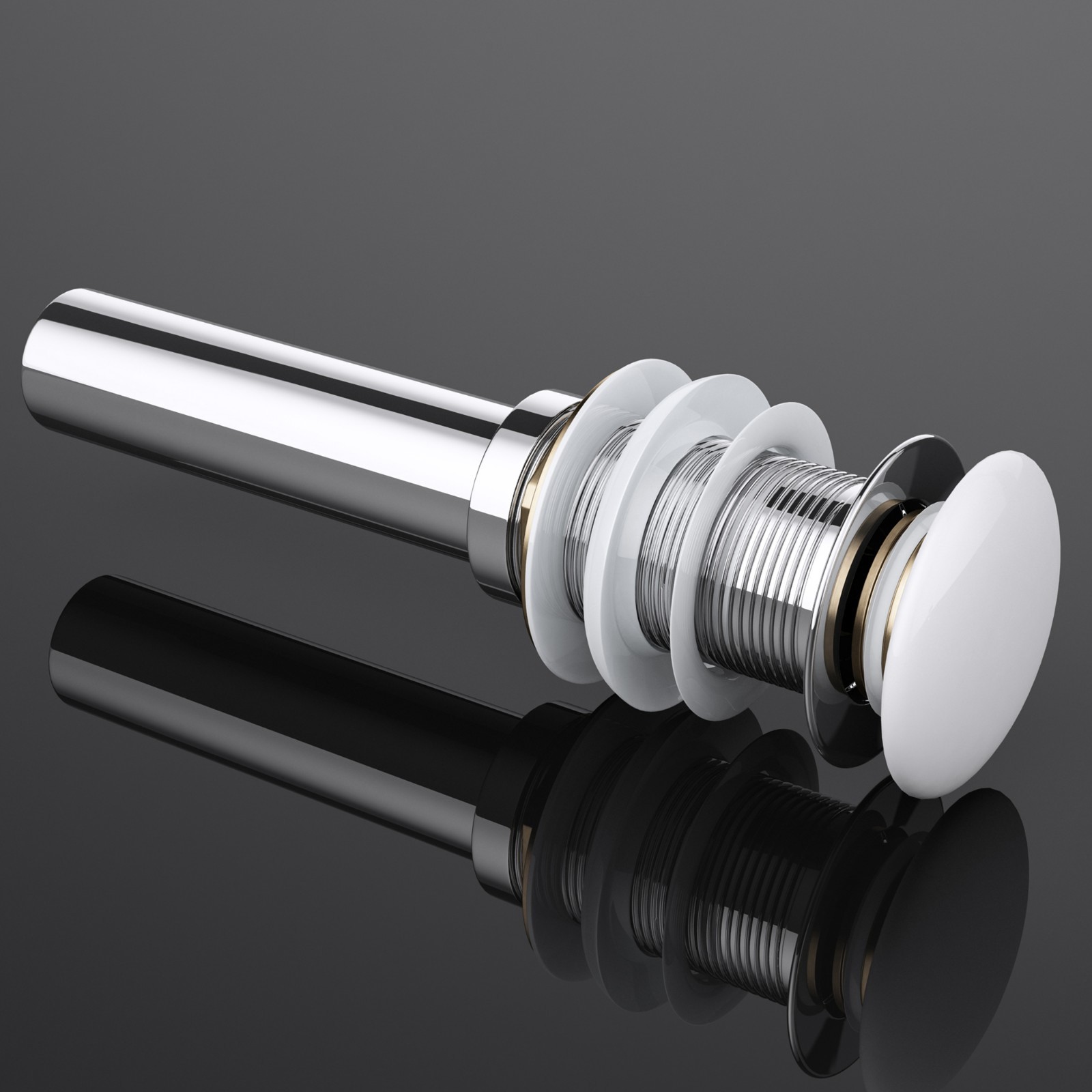 doporro Design PushOpen-Ablaufgarnitur Push-Up-Ablaufventil für Waschbecken PU13