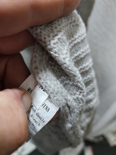 Omoone Womens Long Sleeve Open Loose Cable Knit Solid Sweater Cardigan, Grey, M - Picture 6 of 9