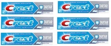 6 Pks Crest Tartar Protection,Anticavity Toothpaste,Fluoride,Regular Paste,2.4oz