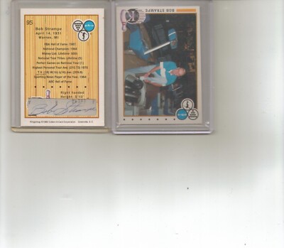 Bob Strampe RC PBA Bowler Bowling Signature Cut Autographed 1990 Kingpin Card 