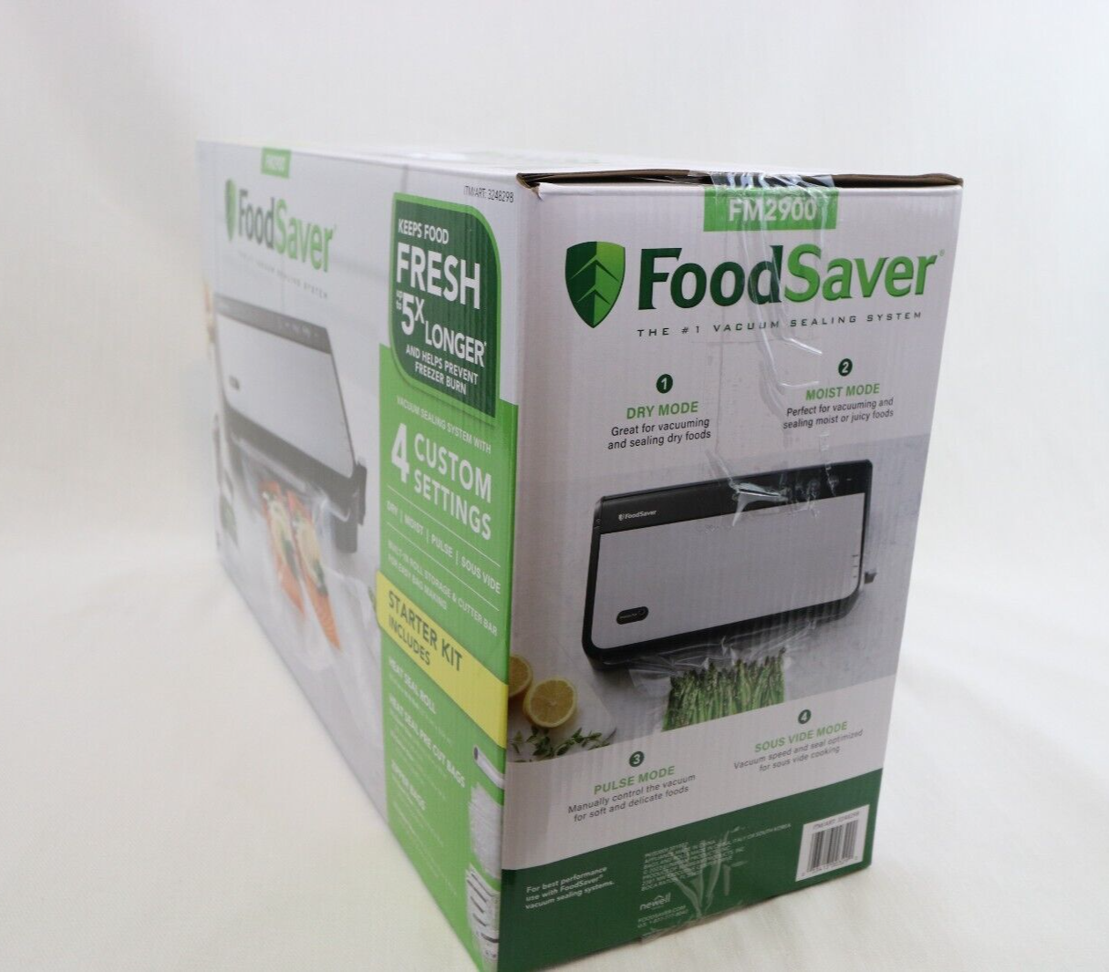 FoodSaver Vacuum Sealing System with Handheld Sealer Attachment FM2900
