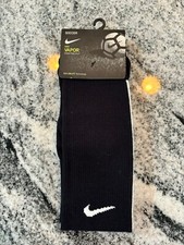 Nike Vapor Dri-Fit Football Over the Calf Black Socks Women 4-6 Youth 3-5